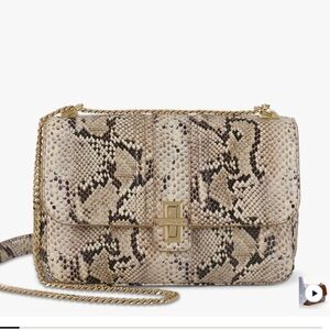 Brahmin Rosalie Beige Sandcastle Genuine Leather Crossbody